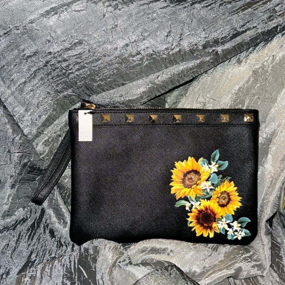 White House, Black market sunflower wristlet